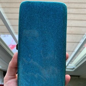 cute blue wallet